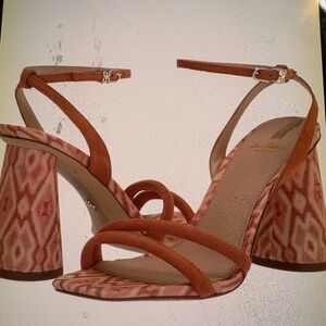 Sam Edelman Orange Patterned Heels